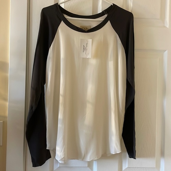 Chaser SILK basics baseball tee white and vintage black raglan - Picture 1 of 7